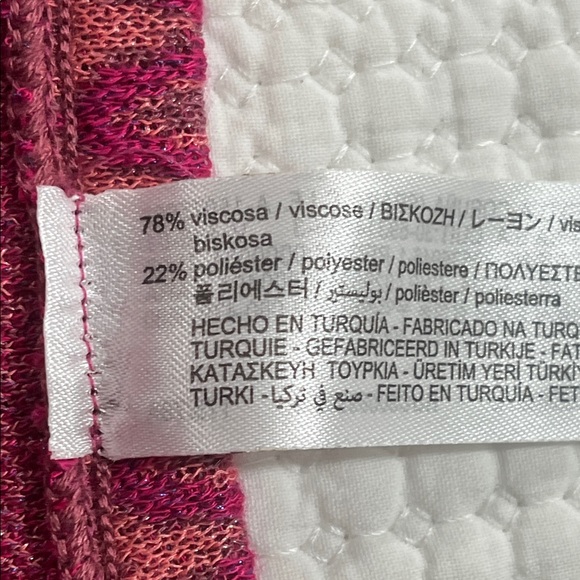 Zara Pink and Purple Zigzag A-Line Skirt sz L midi - Picture 6 of 9